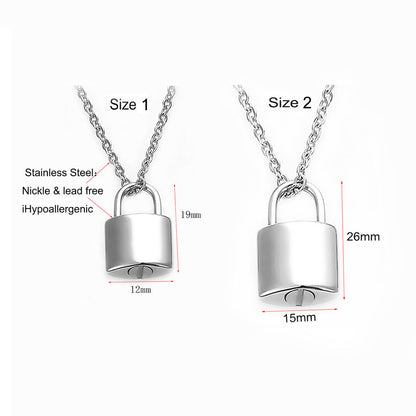Padlock Can Be Opened Ashes Memorial Relatives Hair Pendants