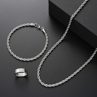 Men's Creative Simple Temperament Stainless Steel Series Necklaces