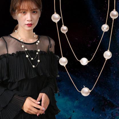 Women's Luxury Design High Quality Tassel Pearl Necklaces