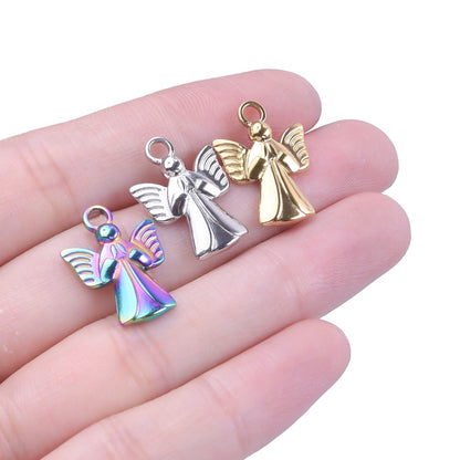 Accessories Steel Golden Angel Titanium Colorful Pendants