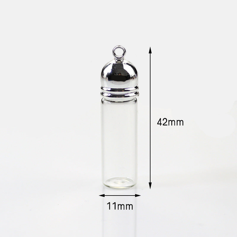 Mouth Glass Bottle Cinnabar Fire Extinguisher Pendants