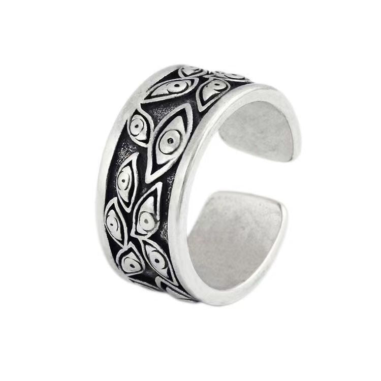 God's Eye Vintage Wide Unisex Old Rings