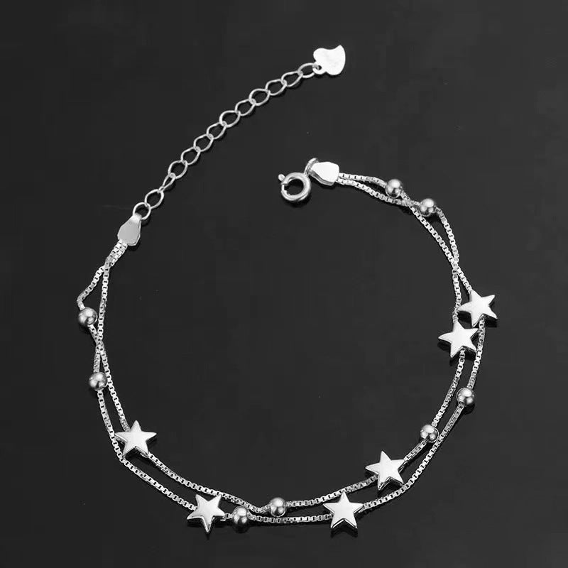 Style Double Circles Star Female Niche Bracelets