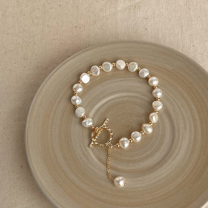 Natural Pearl Female French Minority High Bracelets