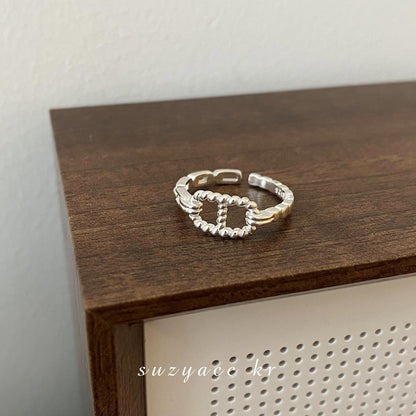 Women's Simple Design Small Pieces Of Sier Pearl Rings