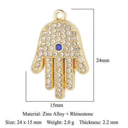 Snowman Elk Smiling Face Alloy Sun Eyes Pendants