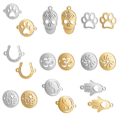 Connection Accessories Yoga Horseshoe Skull Angel Dragonfly Dog's Pendants