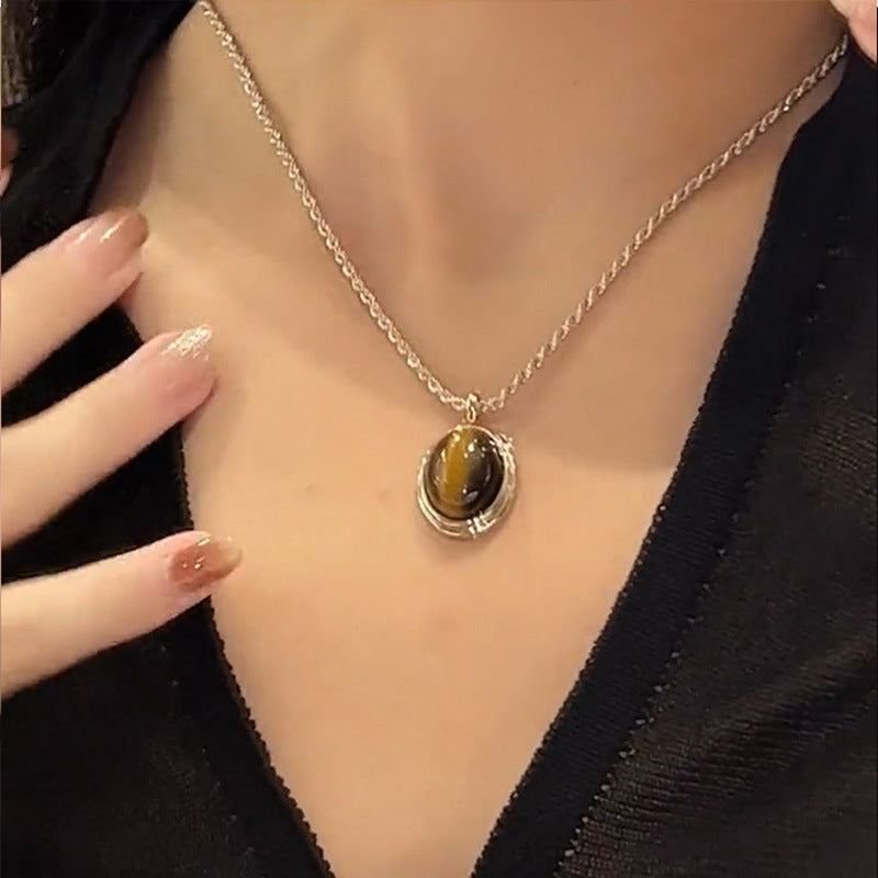 Tiger Eye Light Luxury Minority Design Necklaces