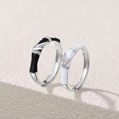 Women's & Men's Bamboo Couple Trend Creative Fashion Epoxy Rings