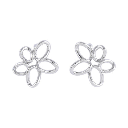 Monet Hollow Flower Trendy Style Temperament Earrings