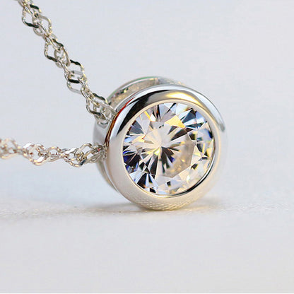 Women's Fashion Ornament Vintage Round Sier Plated Pendants