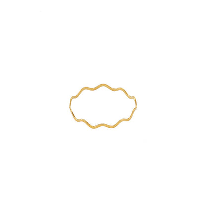 Plated Fine Circle Little Finger Fashion Rings
