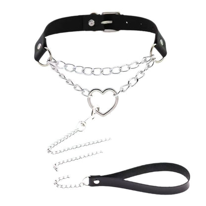 Women's Heart Towing Rope Sentiment Collar Sexy Necklaces