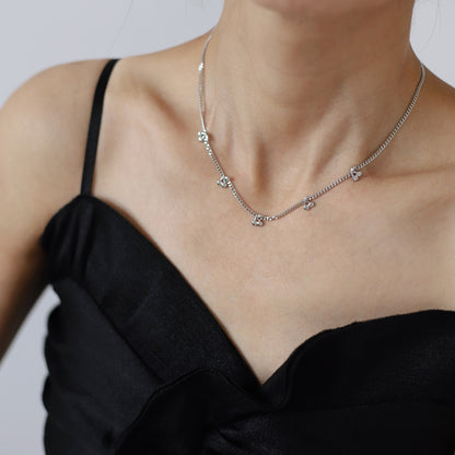 Clavicle Niche Vacation Style Fruit Cherry Titanium Necklaces