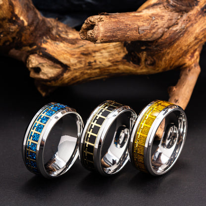 Men's Accessories Jewellery Stainless Steel Cross Shelf Rings