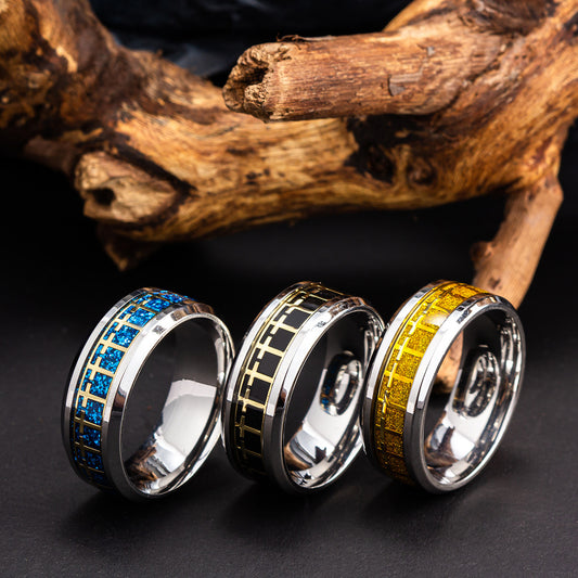 Men's Accessories Jewellery Stainless Steel Cross Shelf Rings