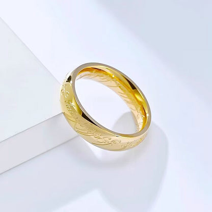 Of Magic Carving Colorfast Couple Hand Rings