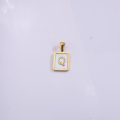 Fashion Real Gold Plated Letter Female Pendants