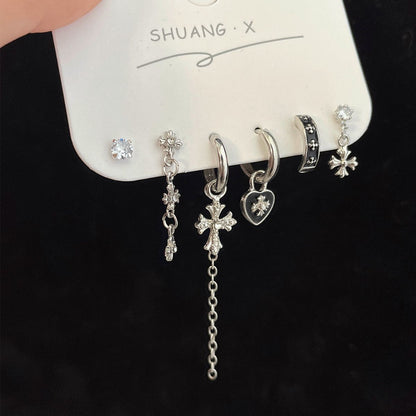 Aloofness Style Ear Clip Suit Female Niche Design Rings