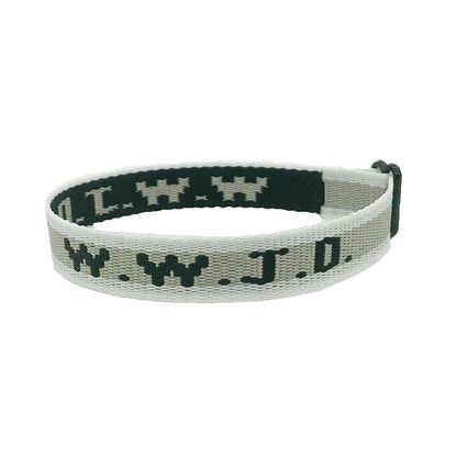 Letter Jacquard Printed Wrist Strap Ribbon Bracelets