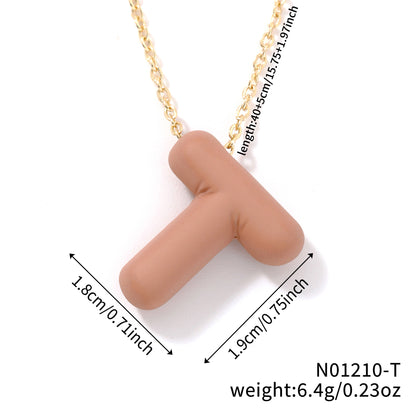 Comfortable Fashionable Personalized Trendy Simple Letter Necklaces