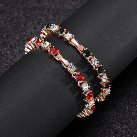 Women's Simple Color Zircon Light Luxury High-grade Bracelets