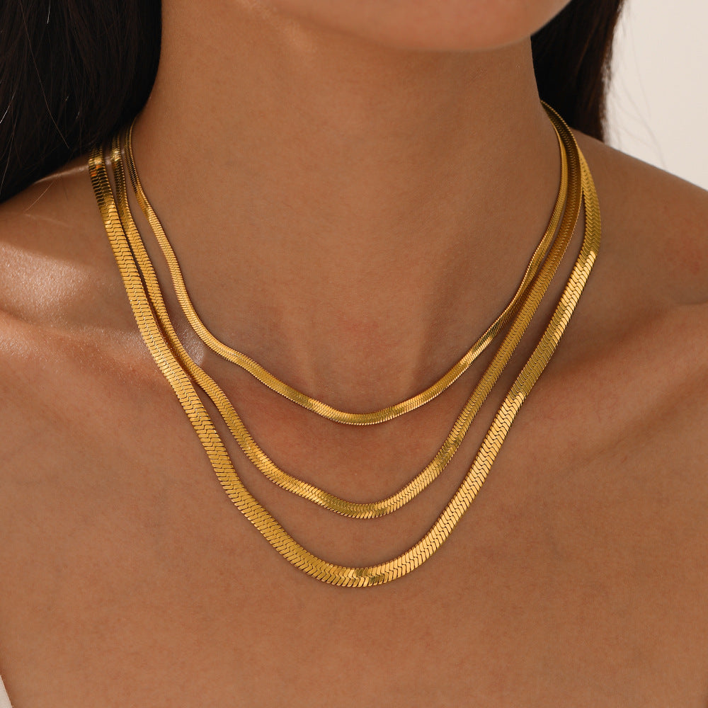 Women's Fashion Simple Clavicle Chain Popular Stainless Necklaces