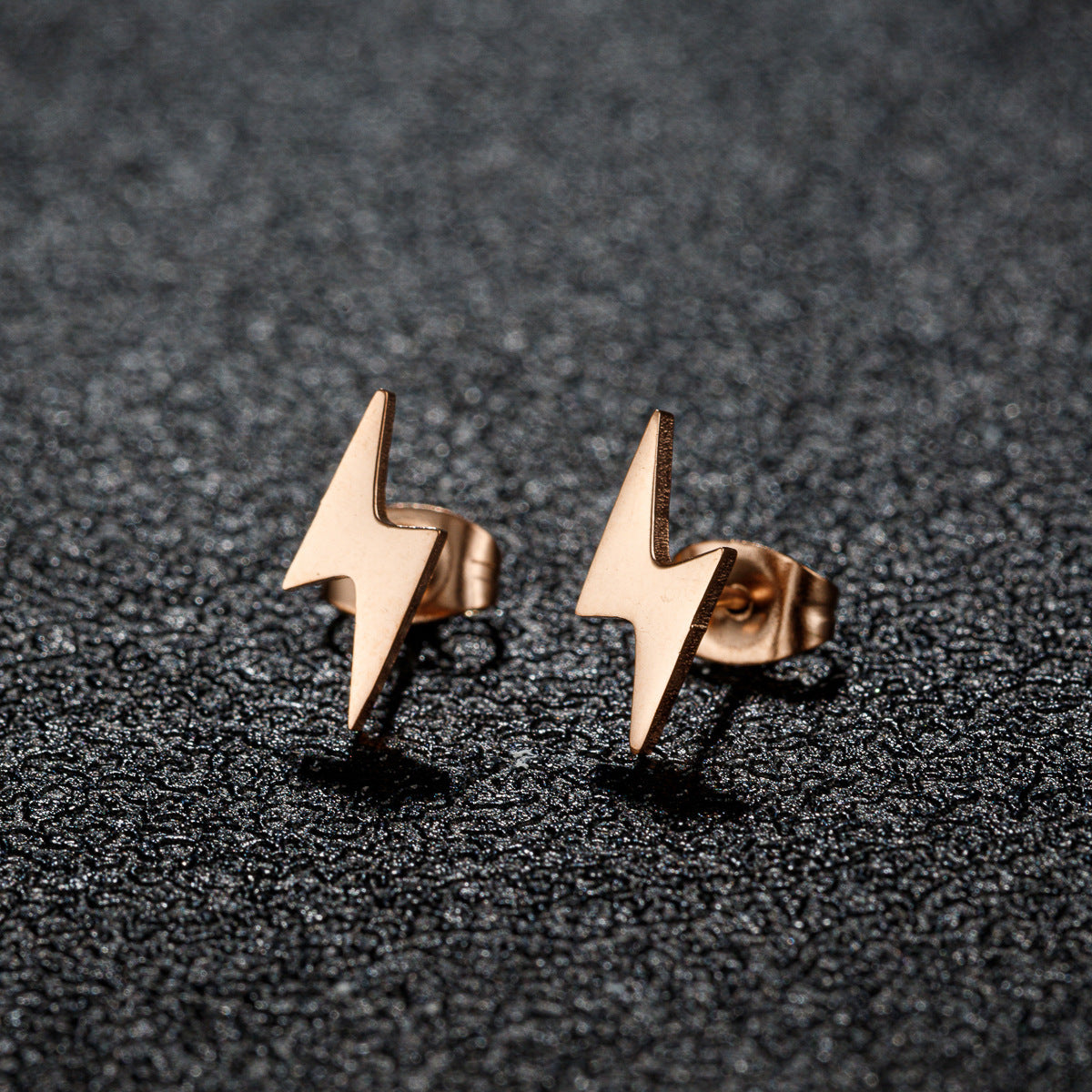 Personality Female Simple Graceful Mini Lightning Earrings