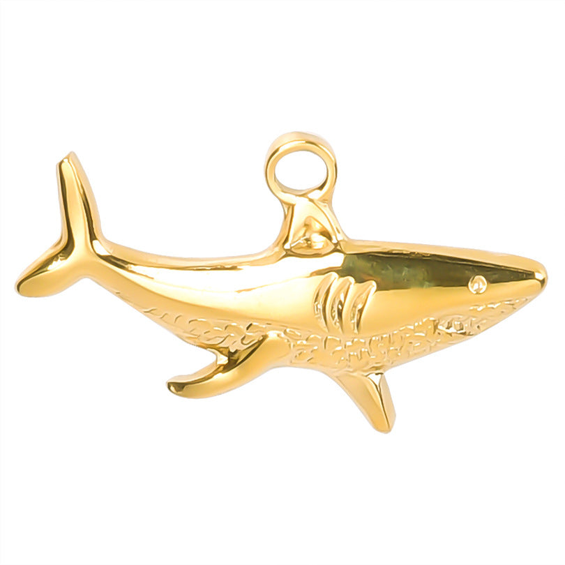 Steel Colorful Shark Ornament Stainless Accessories Pendants