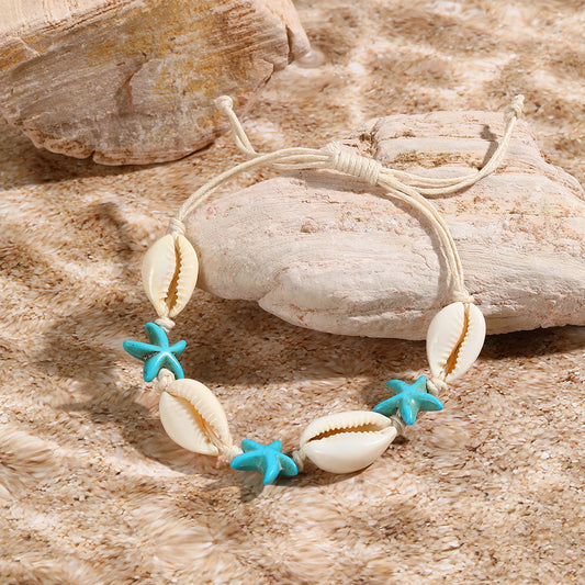 Bohemian Hand-woven Knotted Marine Series Natural Bracelets