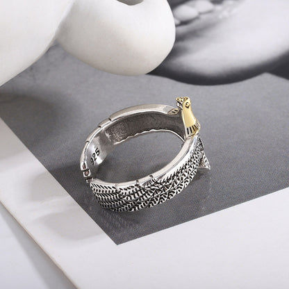 Temperament Personality Thailand Sier Simple Fashion Rings