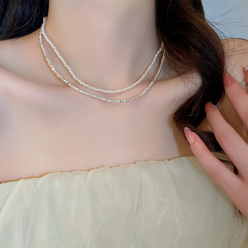 Women's High-grade Pearl Summer Personality Clavicle Chain Necklaces