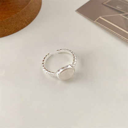 Sterling Sier Female Style Niche High-grade Index Rings