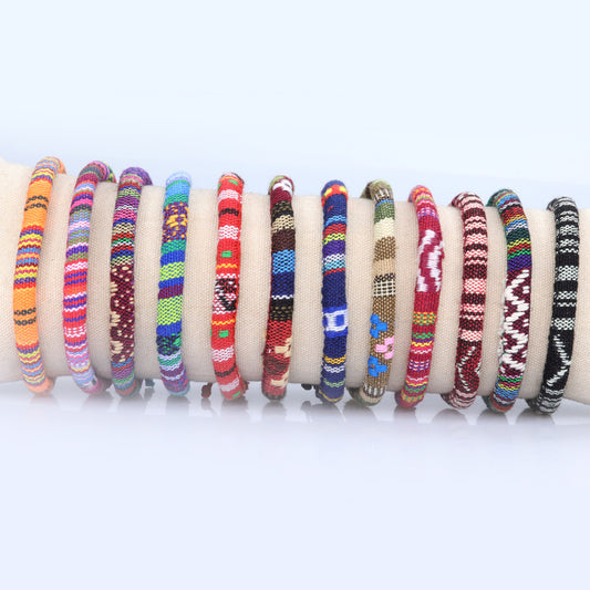 Style Hand Weaving Blue Little Colorful Surfing Bracelets