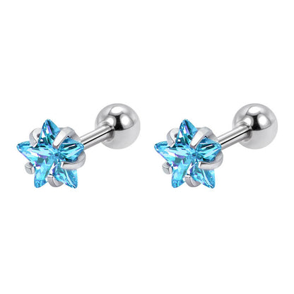 Stainless Steel Screw Female Sleeping No Need To Take Earrings