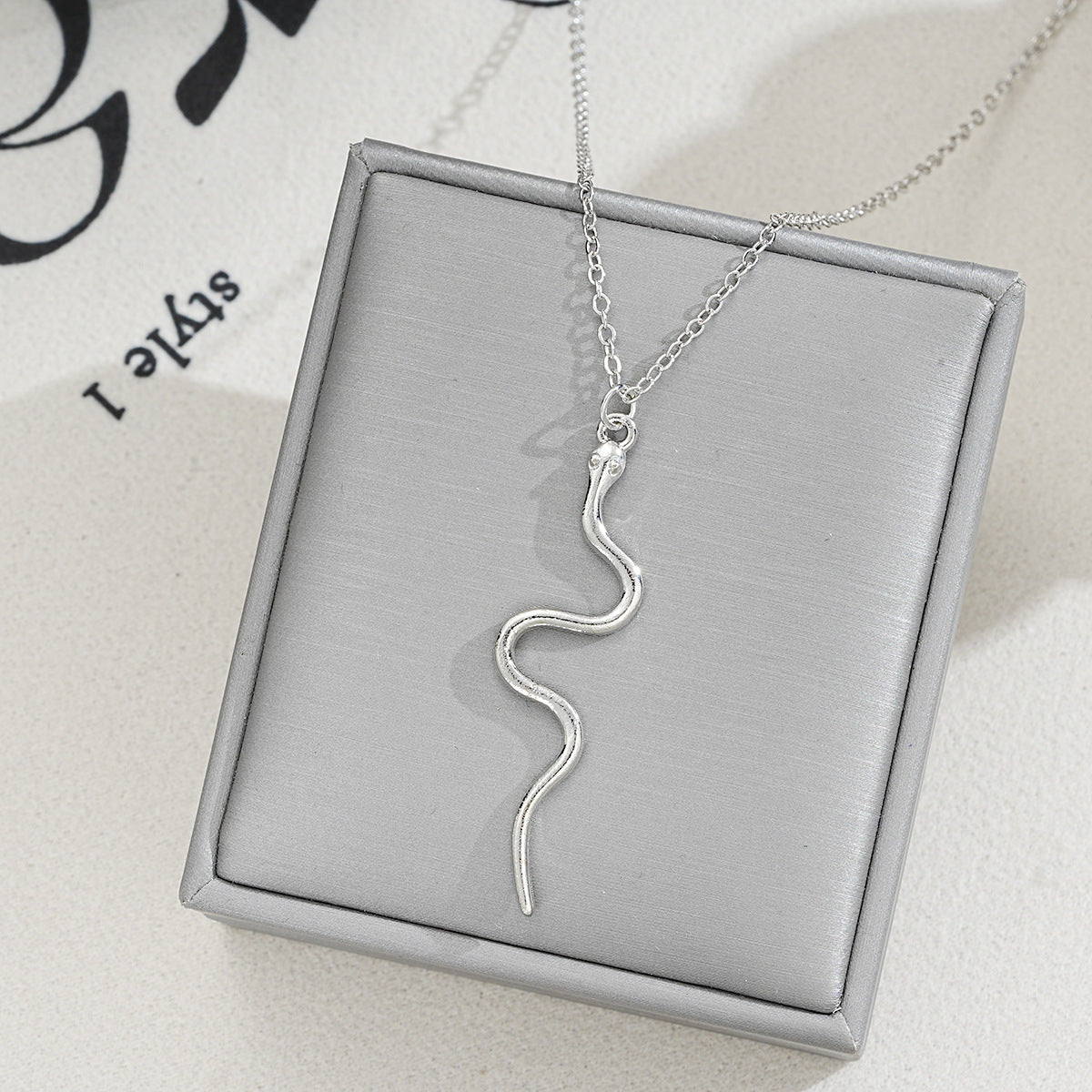 Fashion Elegance Simplicity Rose Gold Snake Necklaces