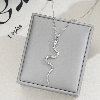 Fashion Elegance Simplicity Rose Gold Snake Necklaces