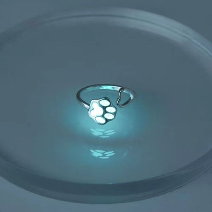 Brush Cat's Paw Adjustable Hand Jewelry Rings