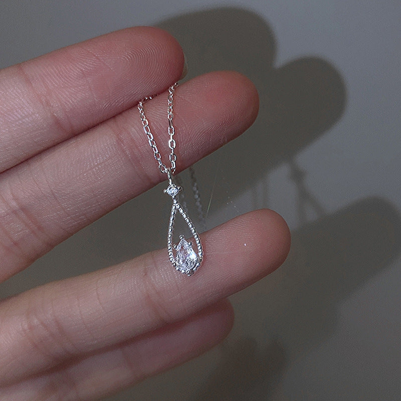 Zircon Water Drop Super Fairy Female Necklaces