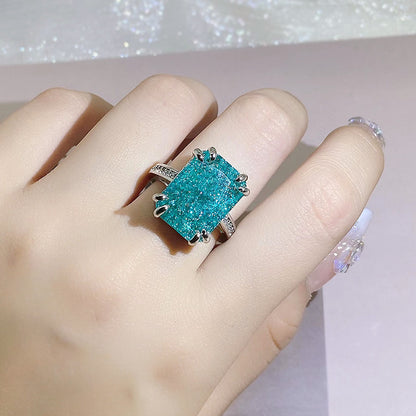 Flower Gemstone Fashion Cubic Zirconia Stone Engagement Rings