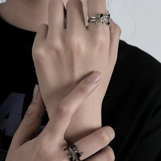 Irregular Open Adjustable Design Hip Hop Rings