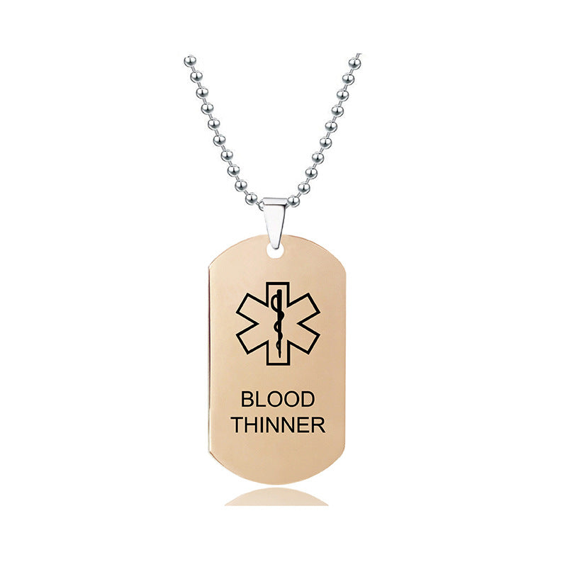 Steel Medical Logo Hot Stainless Star Necklaces