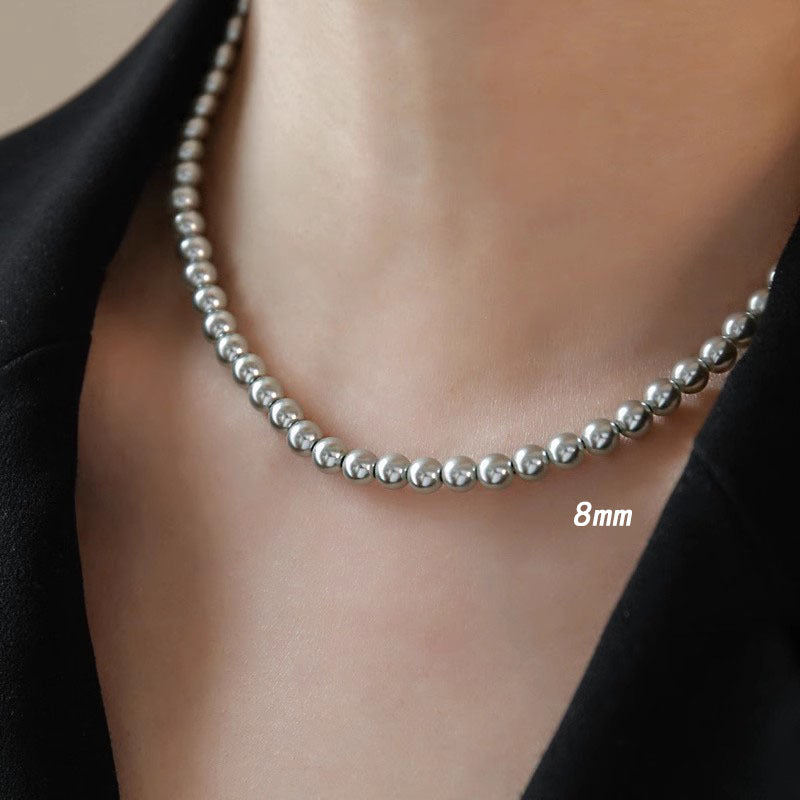 Women's French Entry Lux Retro Fashionable Imitation Stackable Necklaces