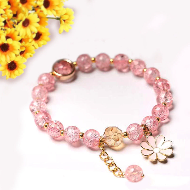 Explosion Flower Crystal Sunflower Female Personality Design Little Bracelets