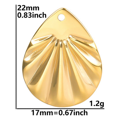 Colorful Vacuum Plating Stainless Steel Geometric Spacer Pendants