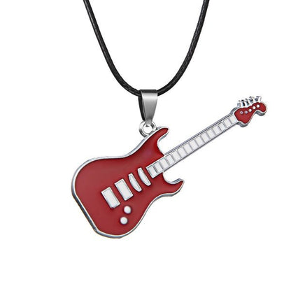 Style Stainless Steel Guitar Personality Creative Necklaces