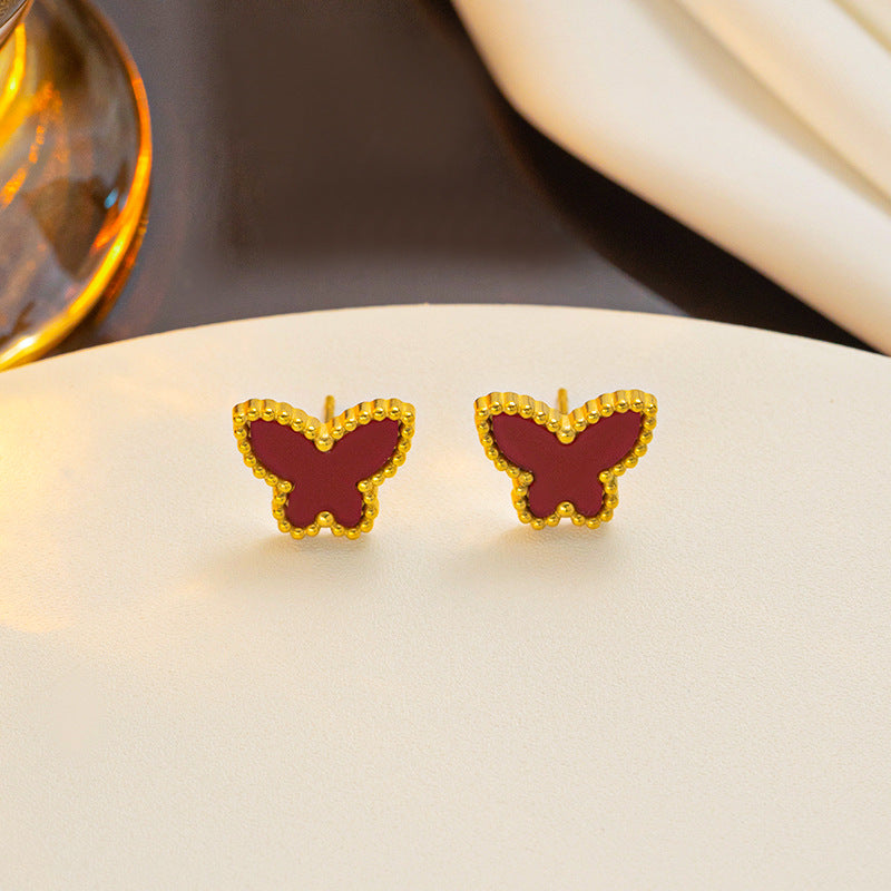 Cool Butterfly Three-piece Simple Ear Suit Bracelets