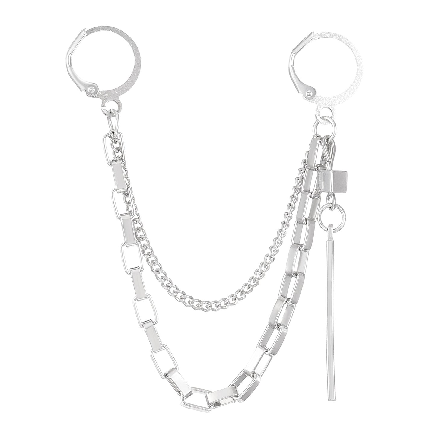 Chain Cold Style Design Alloy Ball Earrings