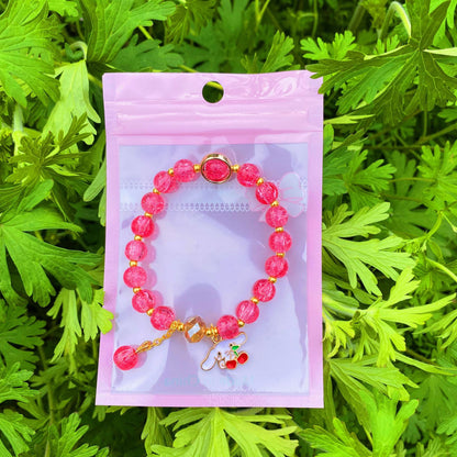 Children's Flower Colored Glaze Beads Cartoon Jewelry Bracelets