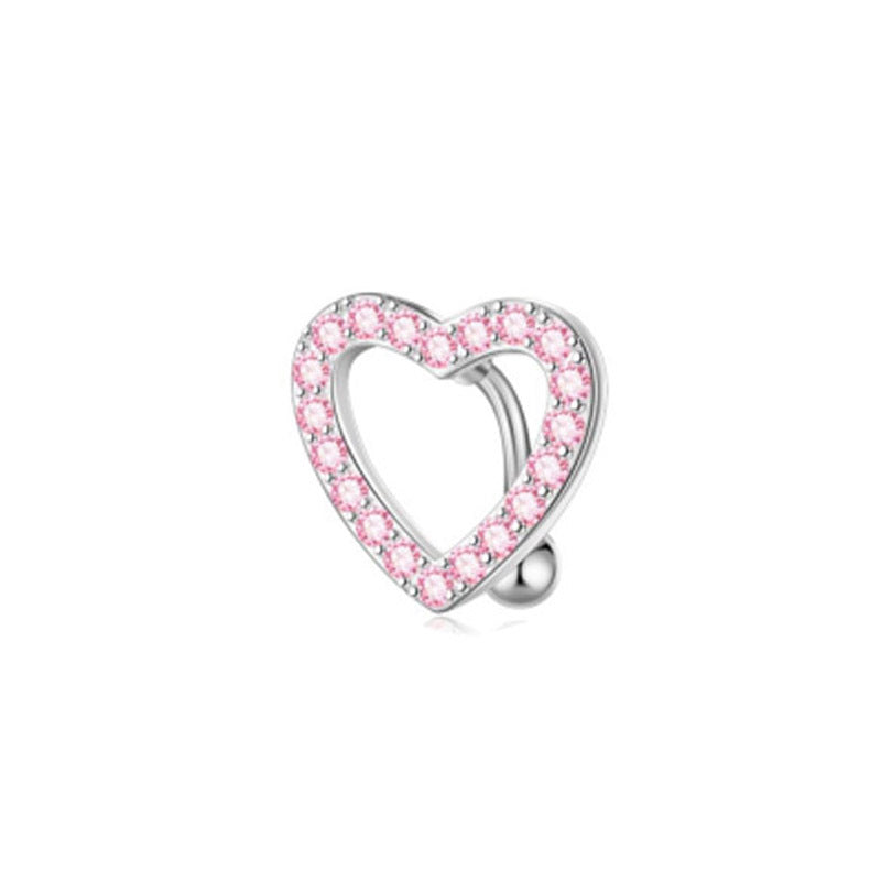 Heart Navel Stylish Piercing Jewelry Heart-shaped Earrings